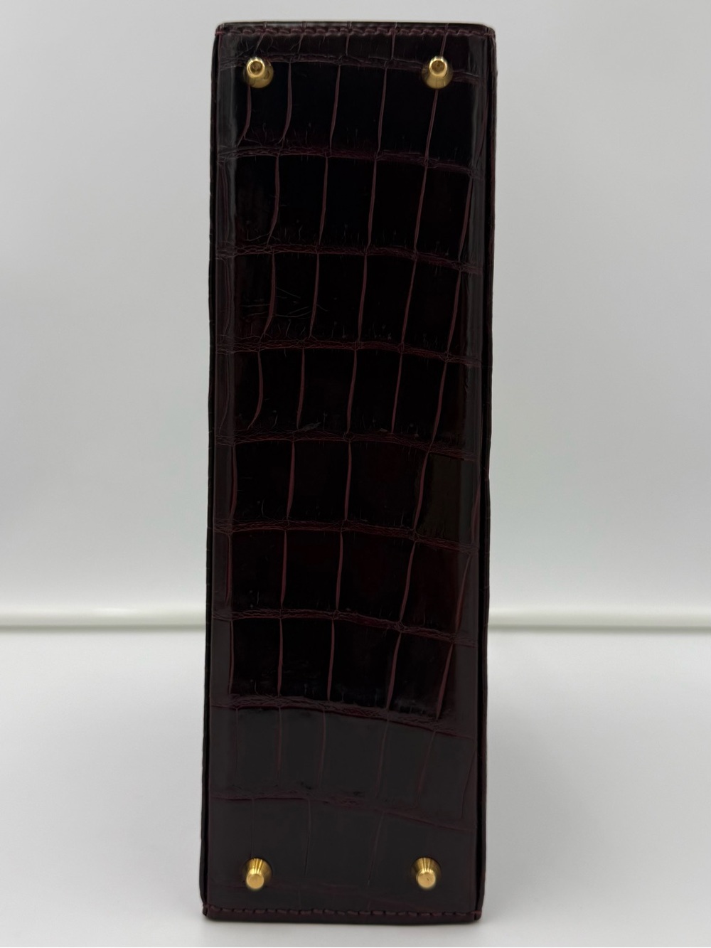 🐊MORABITO COUSU MAIN 1905 PARIS • TRAVIATA in Bordeaux CROCODILE Made in FRANCE - Picture 8 of 16